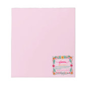 Bloc-note Fleur Frame Grandma Grand-mère Définition (Devant)