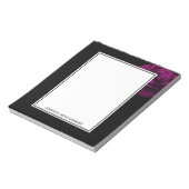 Bloc-note Fleur gothique de rose violet-rouge (Tourné)