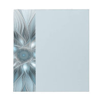 Fleur joyeuse abstraite fleur bleue grise fractale