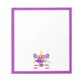 Bloc-note Fleur Licorne (Devant)