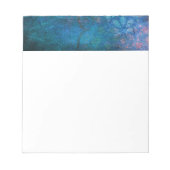 Bloc-note Fleur Lotus Élégante Turquoise et Verte (Devant)