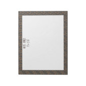 Bloc-note Fleur naturelle motif gris foncé (Tourné)