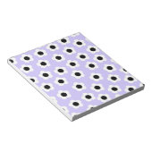 Bloc-note Fleur noire et blanche mignonne avec Arrière - pla (Incliné)
