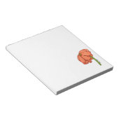 Bloc-note Fleur orange (Incliné)