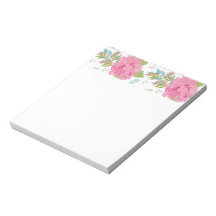 Bloc-note Fleur Rose Botanique Florale Fleurs Feuilles