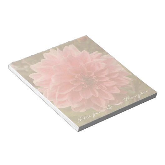 Bloc-note Fleur rose Dahlia (Incliné)