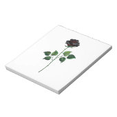 Bloc-note Fleur rose noire (Tourné)