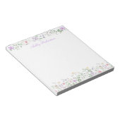 Bloc-note Fleur Sauvage Personnalisée (Incliné)