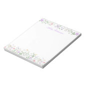 Bloc-note Fleur Sauvage Personnalisée (Tourné)