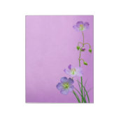 Bloc-note Fleur sauvage violet sur violet (Tourné)