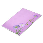 Bloc-note Fleur sauvage violet sur violet (Incliné)