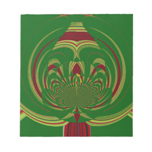 Bloc-note Fleur Vert