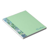 Bloc-note Fleur verte éclatée personnalisée (Incliné)