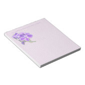 Bloc-note Fleur violette (Incliné)