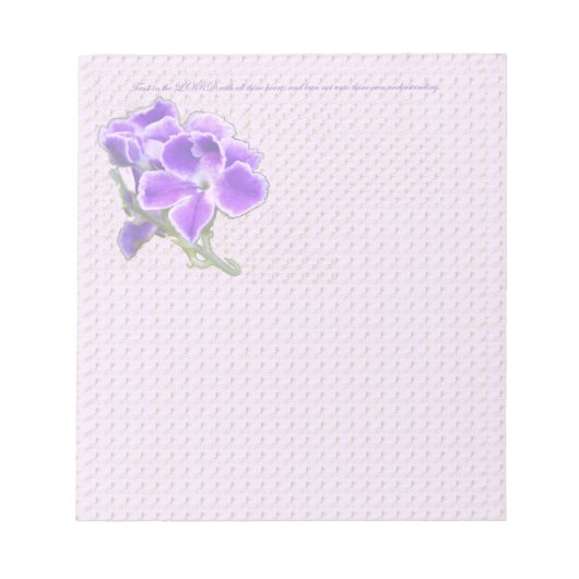 Bloc-note Fleur violette (Devant)