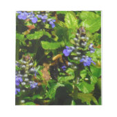 Bloc-note Fleur violette et abeille boursouflante (Devant)