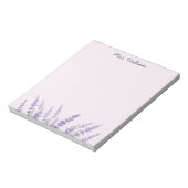 Bloc-note Fleurale aquarelle lavande violette (Tourné)