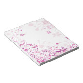 Bloc-note Fleurs à perles violettes (Incliné)