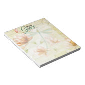 Bloc-note Fleurs Amazing Grace et libellule (Incliné)