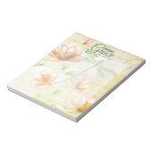Bloc-note Fleurs Amazing Grace et libellule (Tourné)