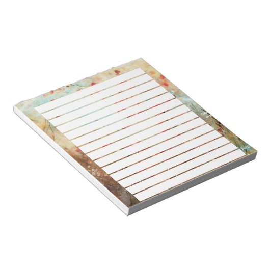 Bloc-note Fleurs aquarelles roses (Incliné)