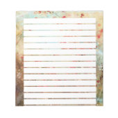 Bloc-note Fleurs aquarelles roses (Devant)