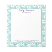 Bloc-note Fleurs blanches douces (Devant)