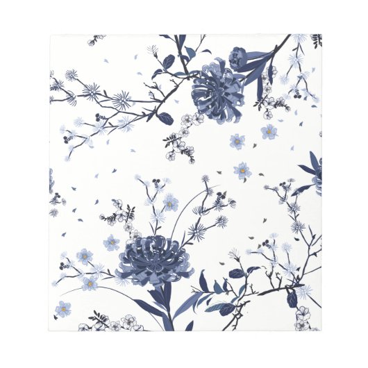 Bloc-note Fleurs bleues (Devant)