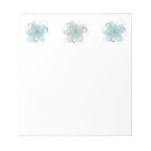 Bloc-note Fleurs bleues (Devant)