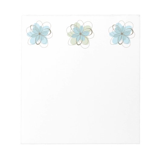 Bloc-note Fleurs bleues (Devant)