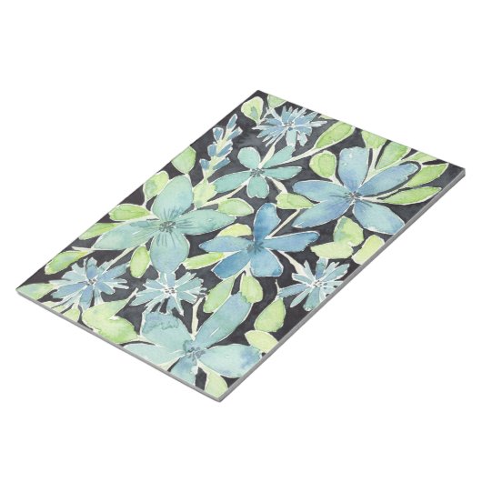 Bloc-note Fleurs bleues (Incliné)