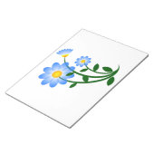 Bloc-note Fleurs bleues (Incliné)