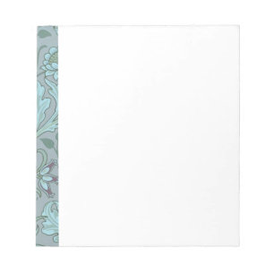 Bloc-note Fleurs Bleues Pastel