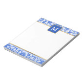 Bloc-note Fleurs bleues personnalisées (Tourné)
