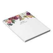 Bloc-note Fleurs bohèmes d'automne Enseignant Personnalisé (Incliné)