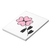 BLOC-NOTE FLEURS CARDIAQUES ROSES (Tourné)