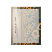 Bloc-note Fleurs | Champ de Tournesols (Tourné)