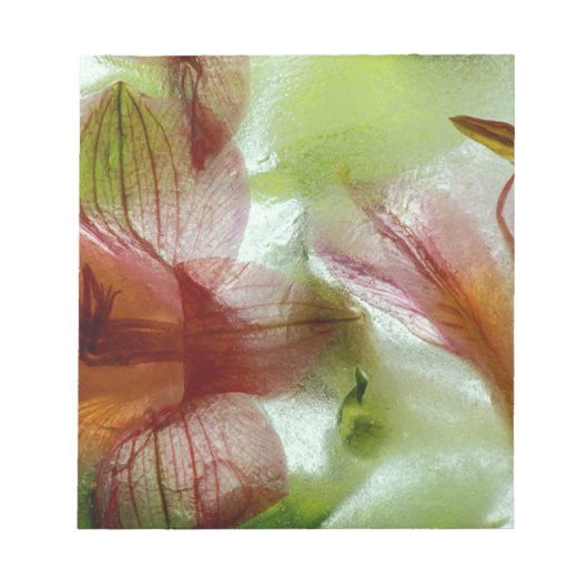 Bloc-note Fleurs dans la glace (Devant)