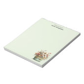 Bloc-note Fleurs dans un pot confortable shabby mignon (Tourné)