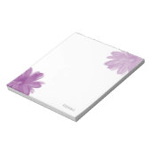 Bloc-note Fleurs d'aquarelle de prune (Tourné)