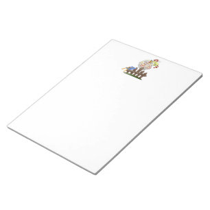Bloc-note Fleurs de arrosage d'ange mignon de pays