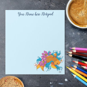 Bloc-note Fleurs de cerisiers de Lotus Koi Fish