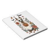 Bloc-note Fleurs de Doberman Pinscher Halloween (Incliné)