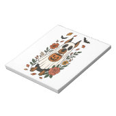 Bloc-note Fleurs de Doberman Pinscher Halloween (Tourné)