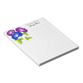 Bloc-note Fleurs de gloire du matin élégantes personnalisées (Incliné)