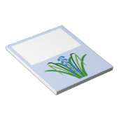 Bloc-note Fleurs de Jacinthe Bleue pour Garçon au Printemps (Incliné)