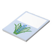 Bloc-note Fleurs de Jacinthe Bleue pour Garçon au Printemps (Tourné)