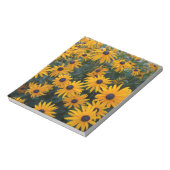 Bloc-note Fleurs de jardin marguerites jaunes. (Tourné)