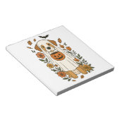 Bloc-note Fleurs de Labrador Retriever d'Halloween (Incliné)