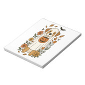 Bloc-note Fleurs de Labrador Retriever d'Halloween (Tourné)